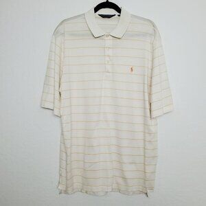 Vintage Polo Golf Ralph Lauren Mens Polo Shirt Size L Pima Cotton Striped